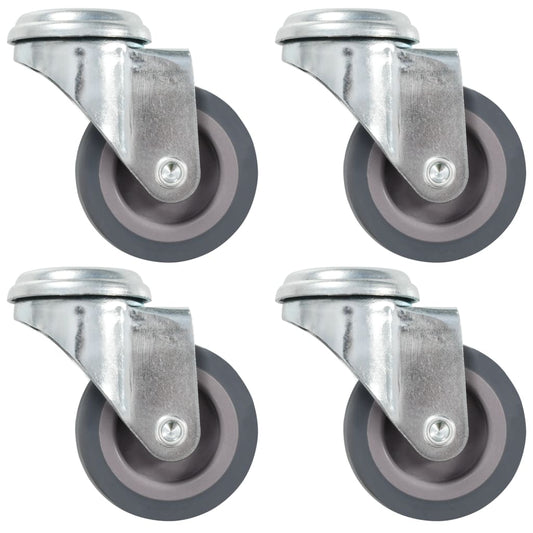 Bolt Hole Swivel Casters 4 pcs 50 mm