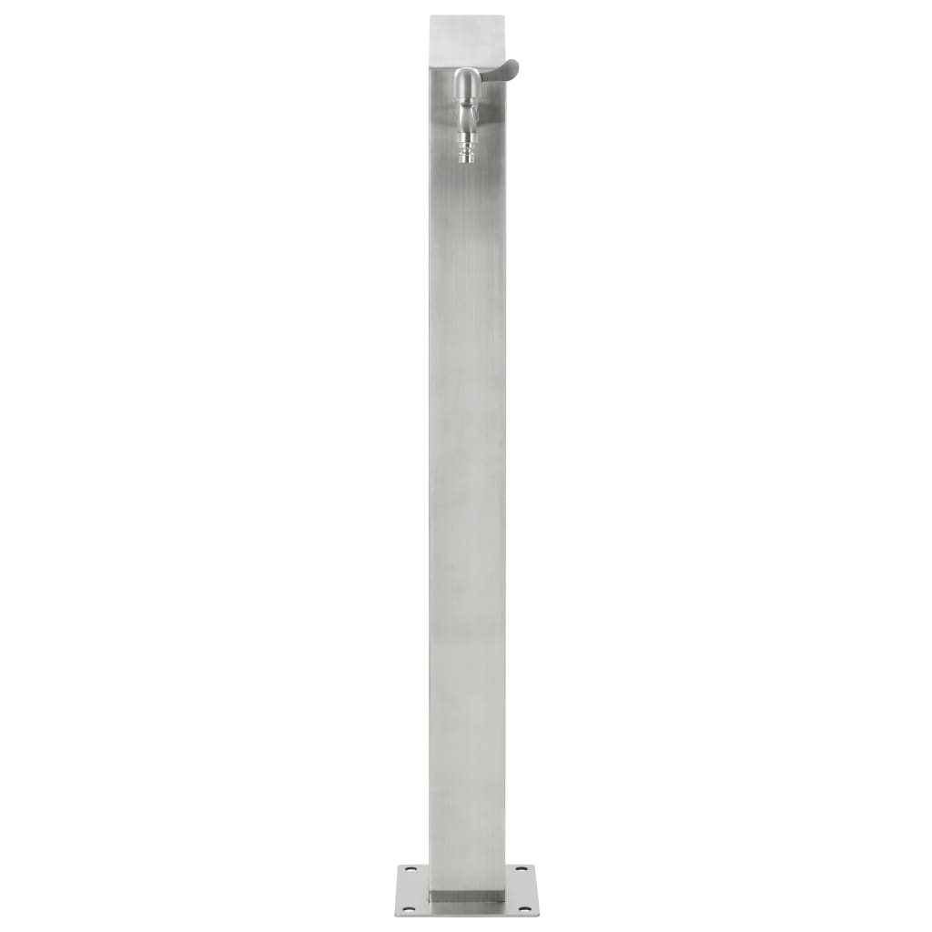 vidaXL Garden Water Column Stainless Steel Square 95 cm