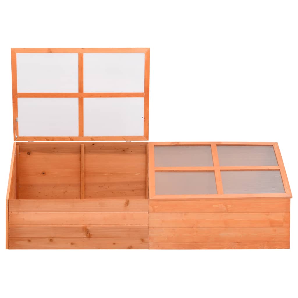 vidaXL Greenhouse Wood 180x57x62 cm