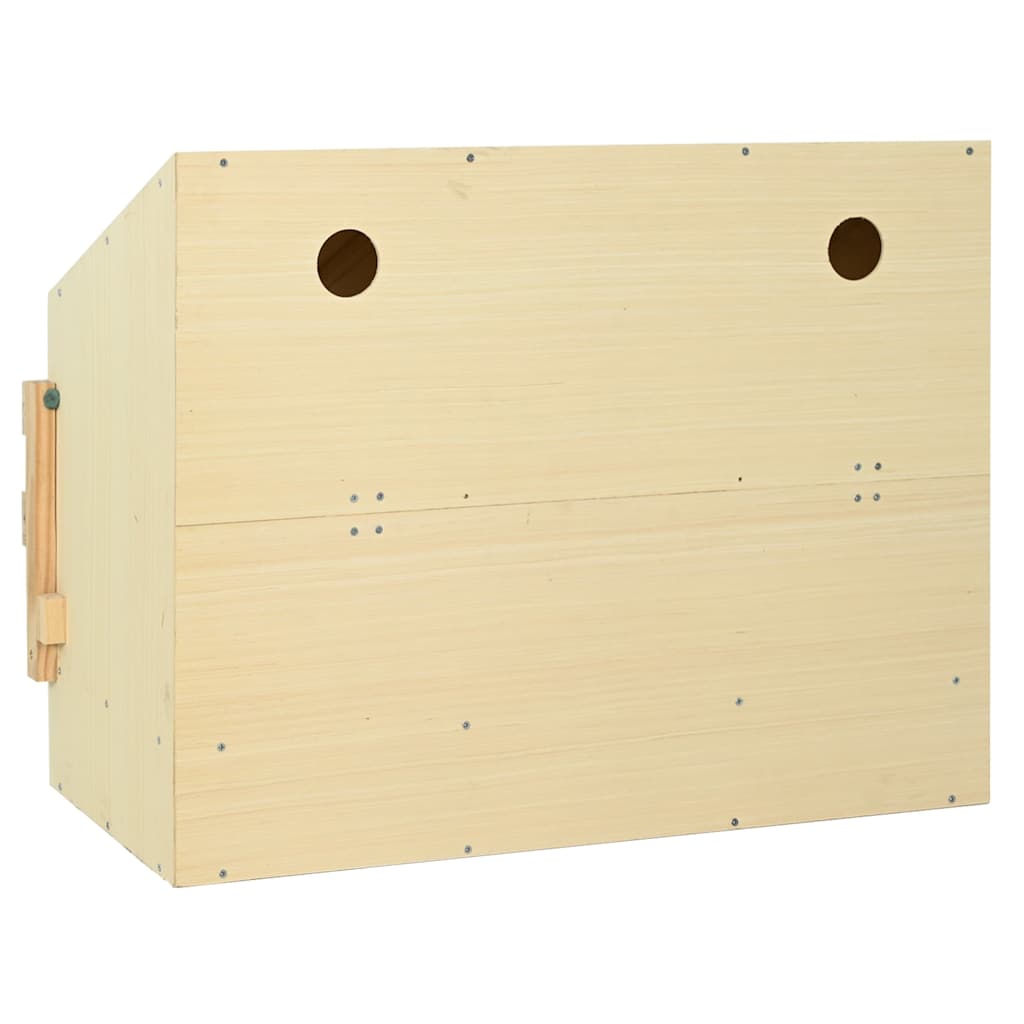 Chicken Laying Nest 3 Compartments 93x40x65 cm Solid Pine Wood