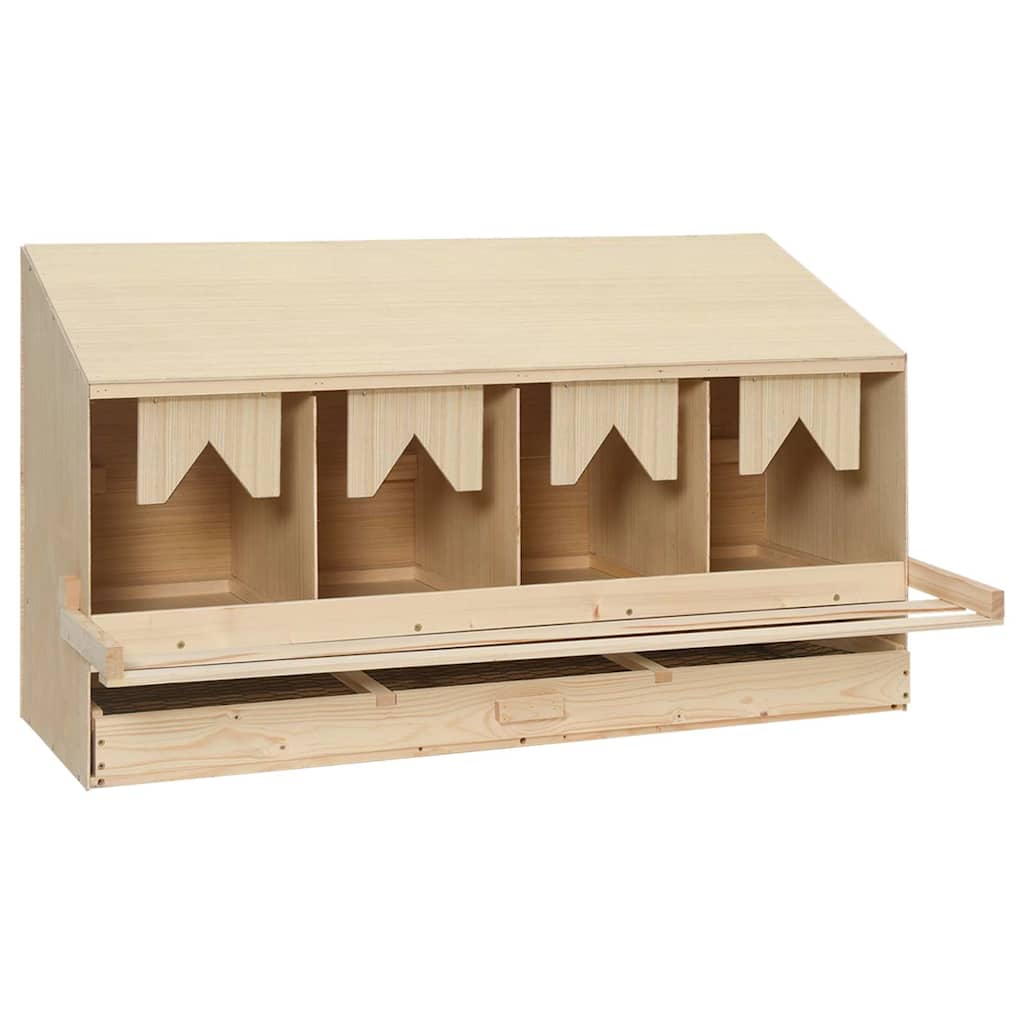 Chicken Laying Nest | Brown, Natural Wood Colour