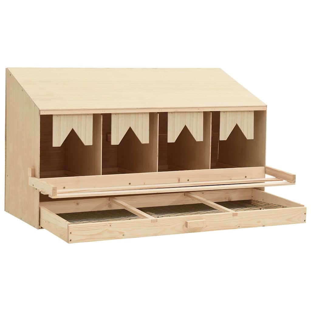 Chicken Laying Nest | Brown, Natural Wood Colour