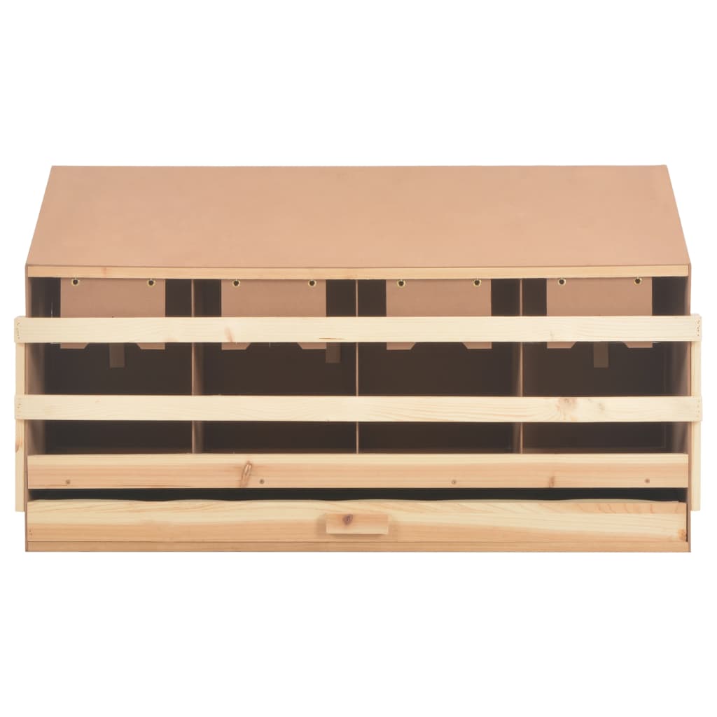 Chicken Laying Nest | Brown, Natural Wood Colour