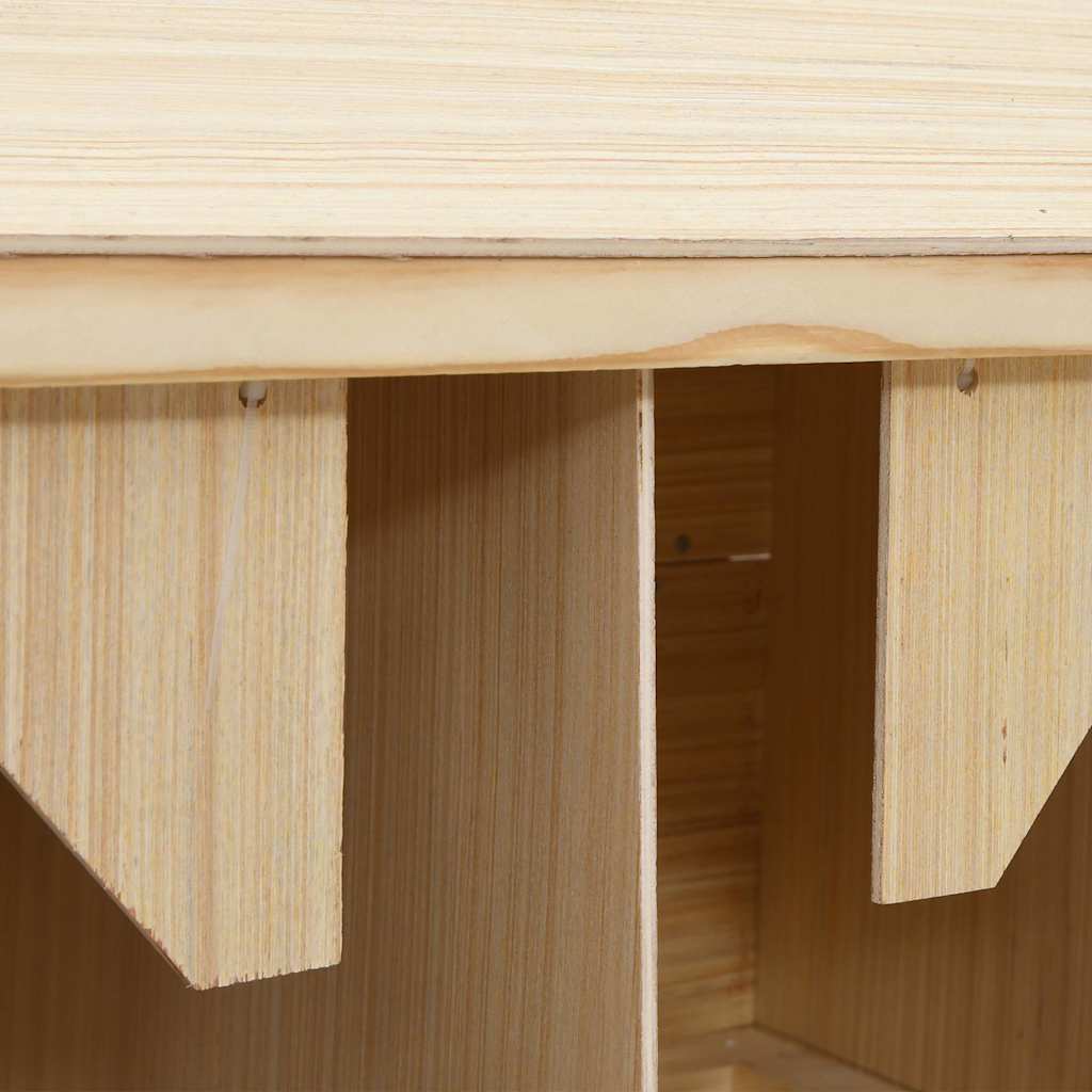 Chicken Laying Nest | Brown, Natural Wood Colour
