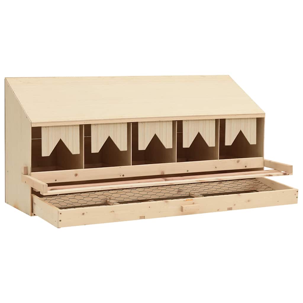 Chicken Laying Nest | Brown and natural wood colour