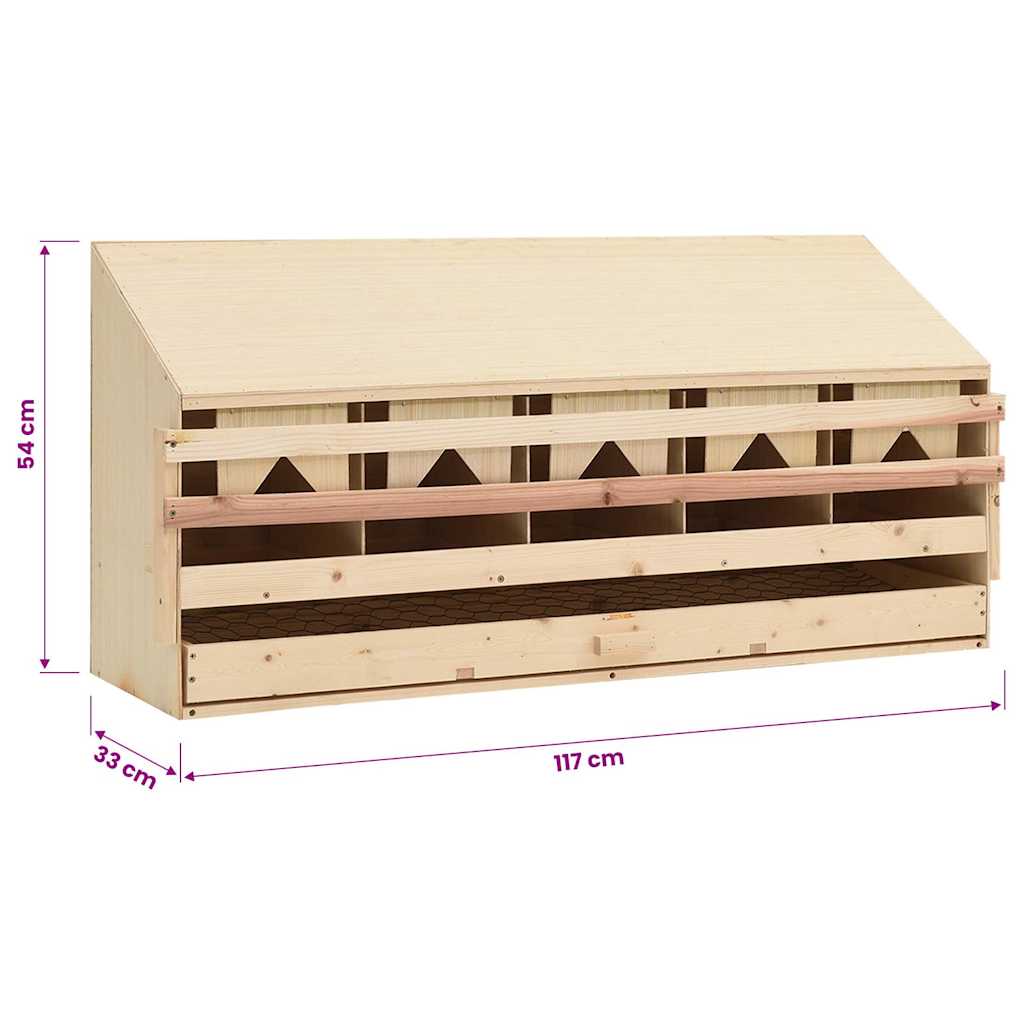 Chicken Laying Nest | Brown and natural wood colour