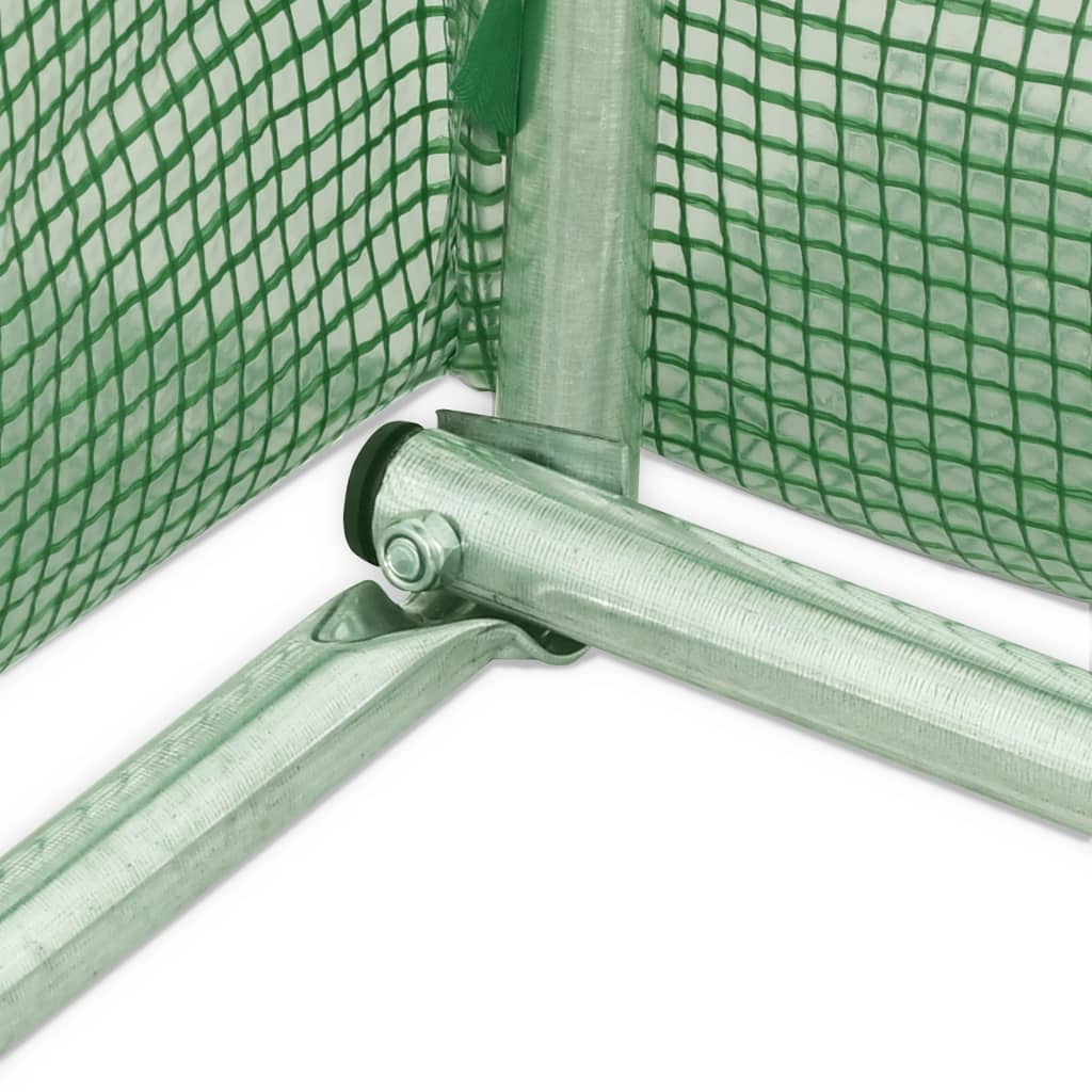 Greenhouse | Green | Polyethylene mesh fabric and galvanised steel