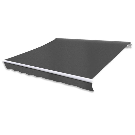 275561 vidaXL Folding Awning Manual Operated 300 cm Anthracite (143033+143036)