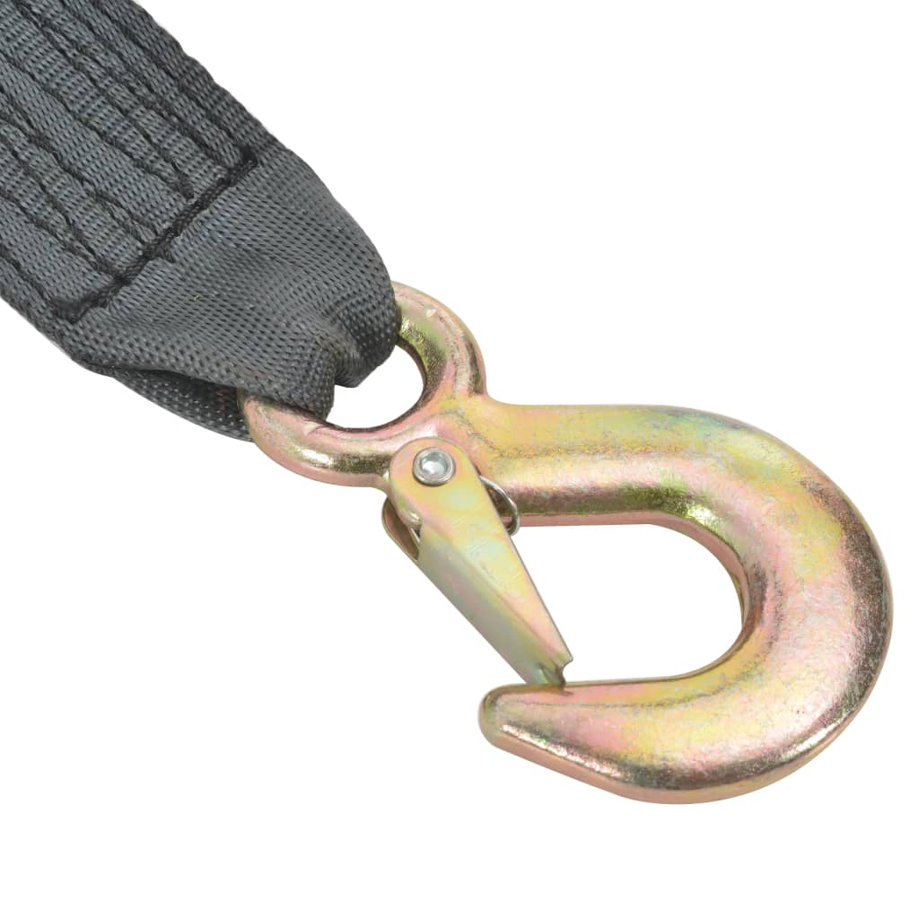 vidaXL Hand Winch with Strap 1587 kg