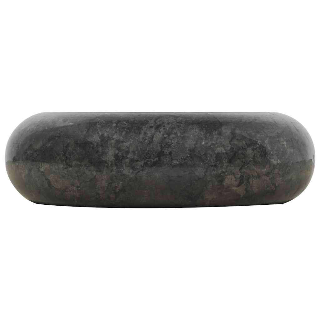 142766 vidaXL Sink 40x12 cm Marble Black