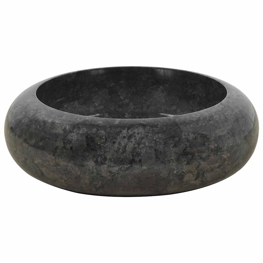 142766 vidaXL Sink 40x12 cm Marble Black