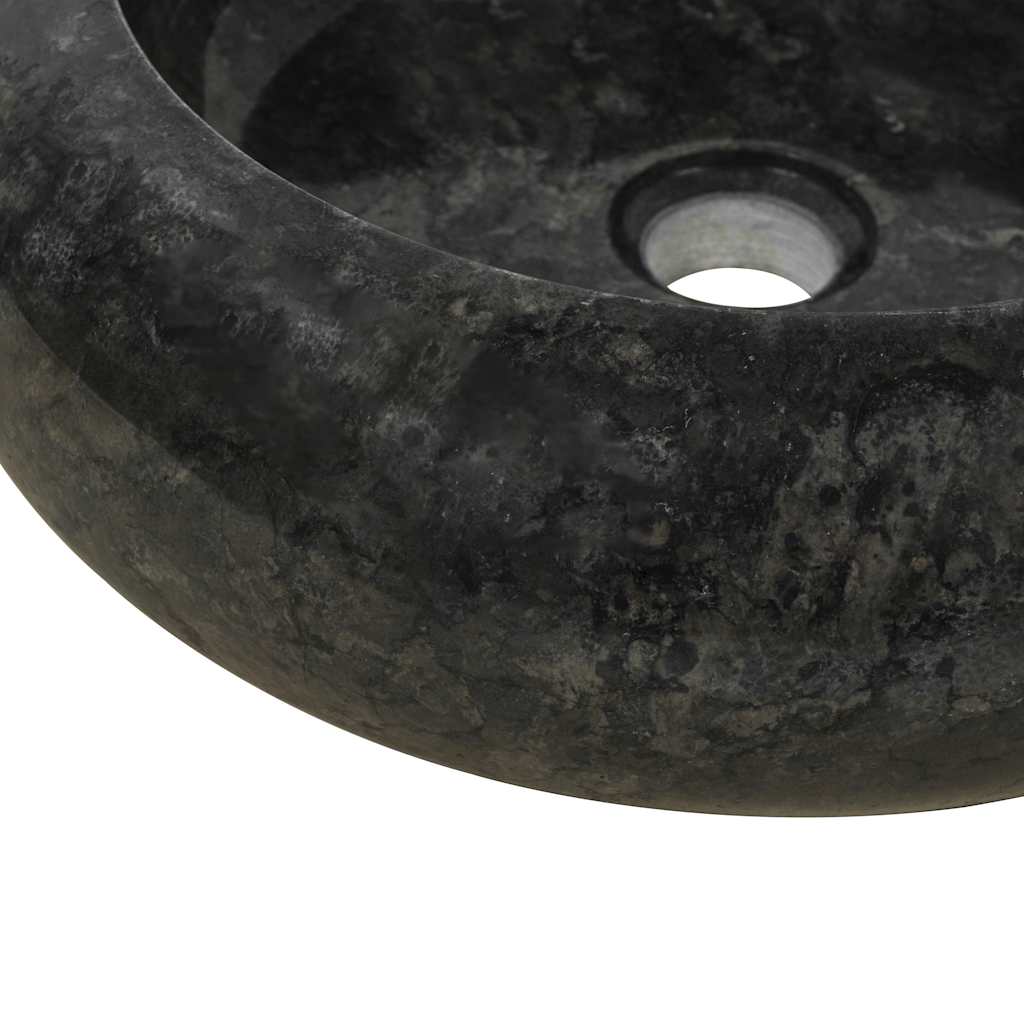142766 vidaXL Sink 40x12 cm Marble Black