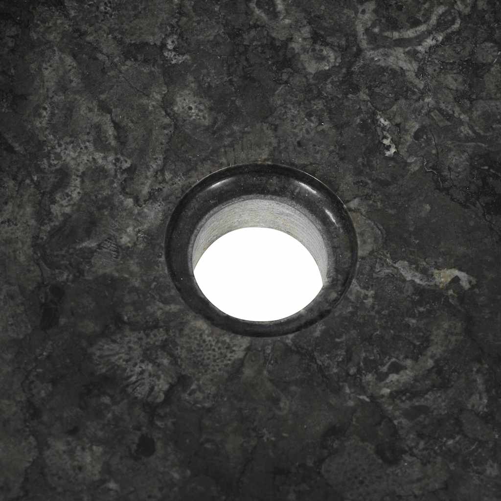 142766 vidaXL Sink 40x12 cm Marble Black