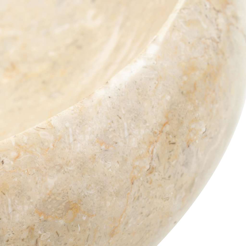 142767 vidaXL Sink 40x12 cm Marble Cream