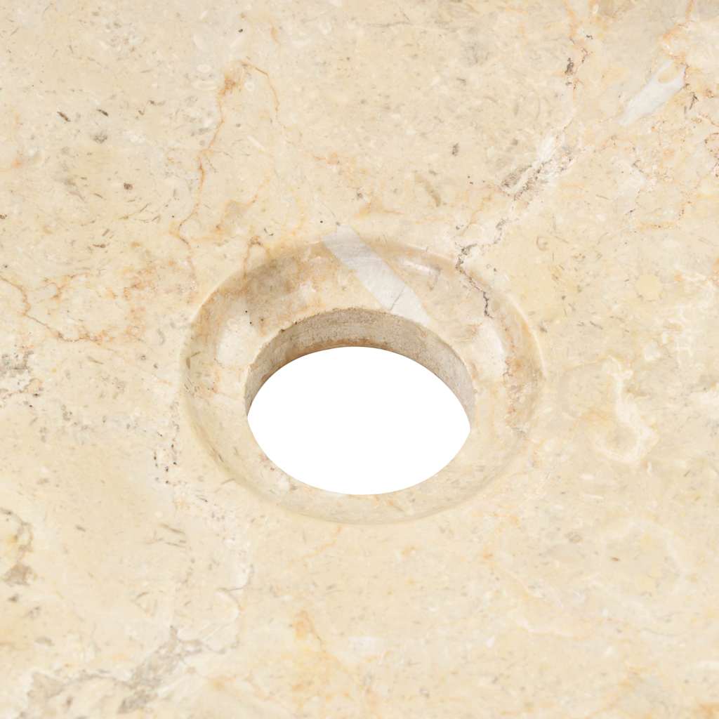 142767 vidaXL Sink 40x12 cm Marble Cream