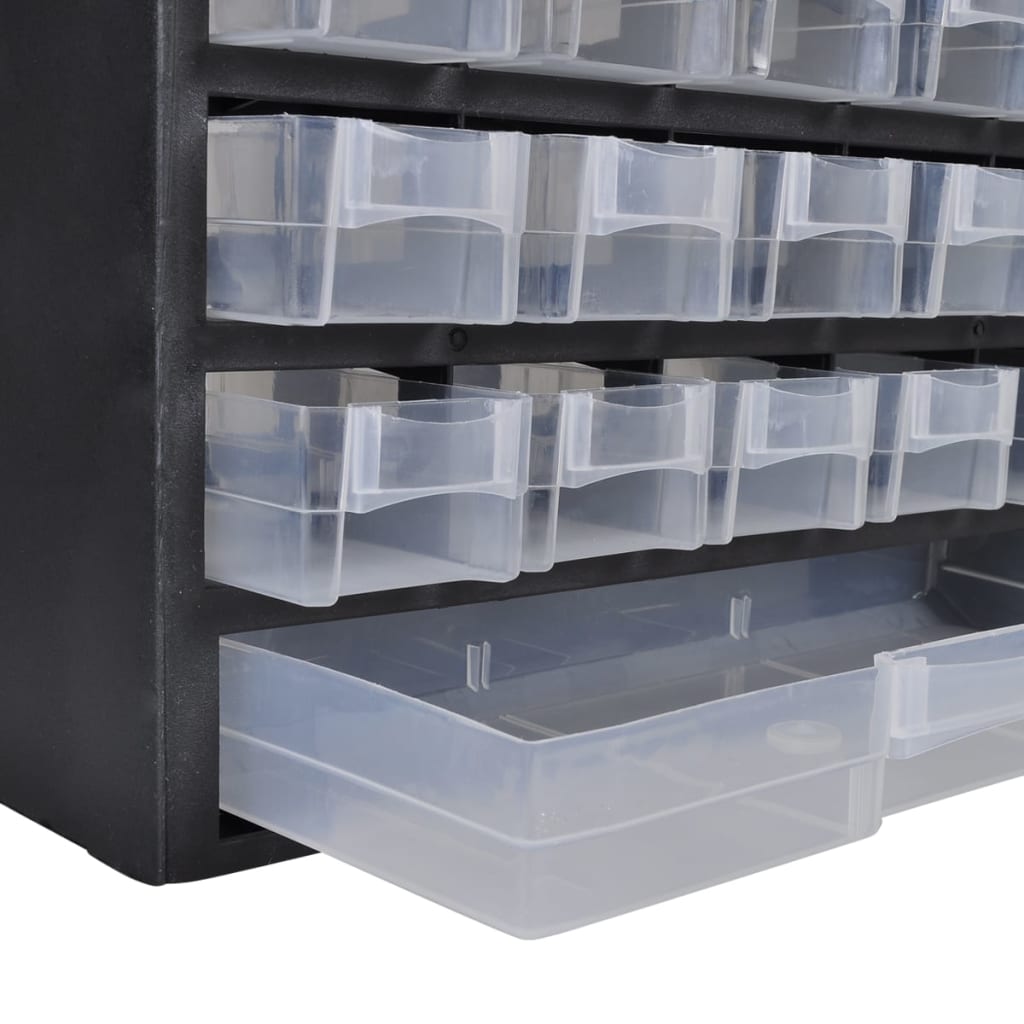 vidaXL 41-Drawer Storage Cabinet Tool Box 2 pcs Plastic