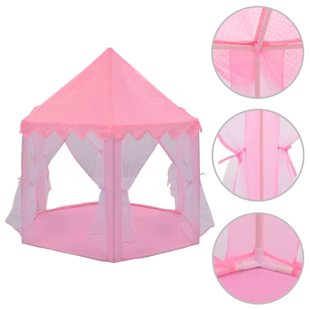 vidaXL Princess Play Tent Pink