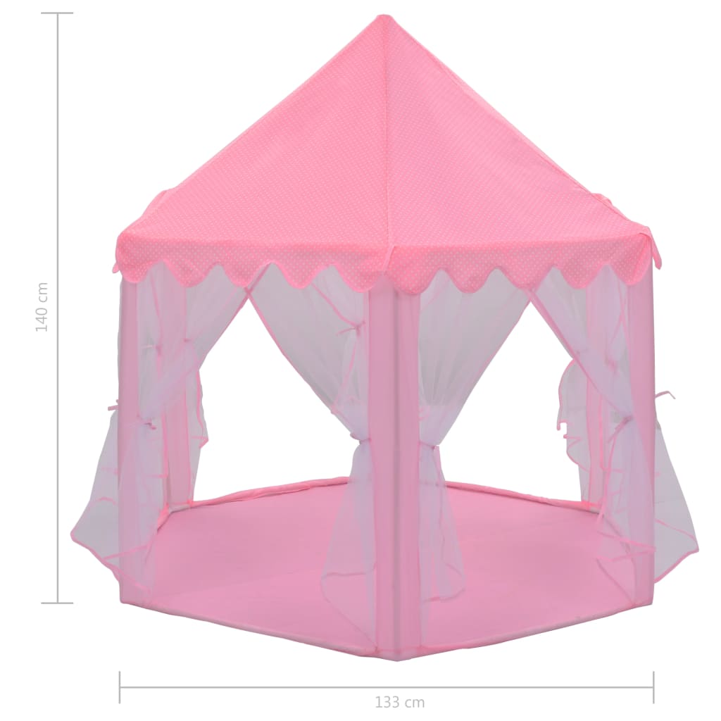 vidaXL Princess Play Tent Pink