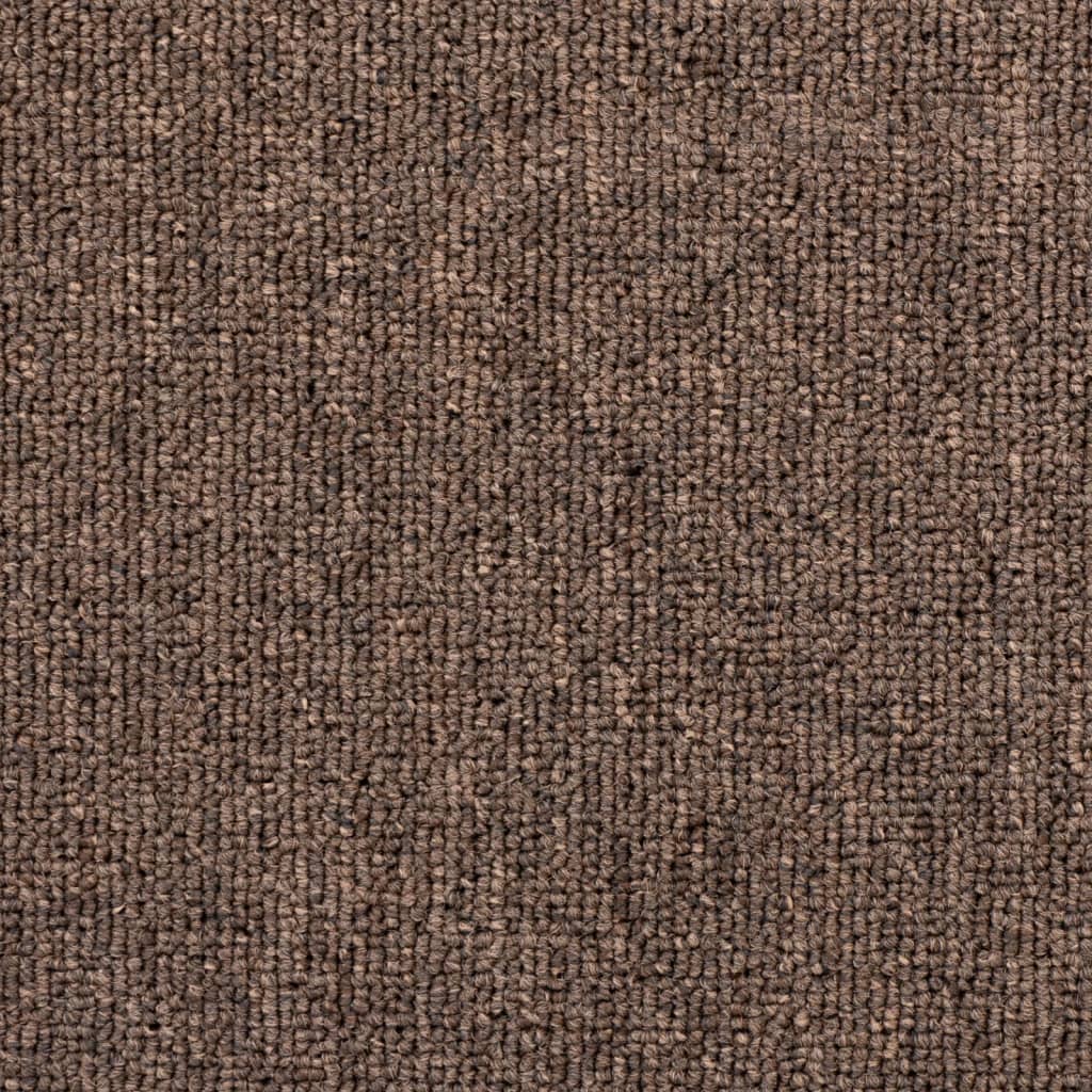 Stair Mats 15 pcs 65x24x4 cm Coffee Brown Half Round Large