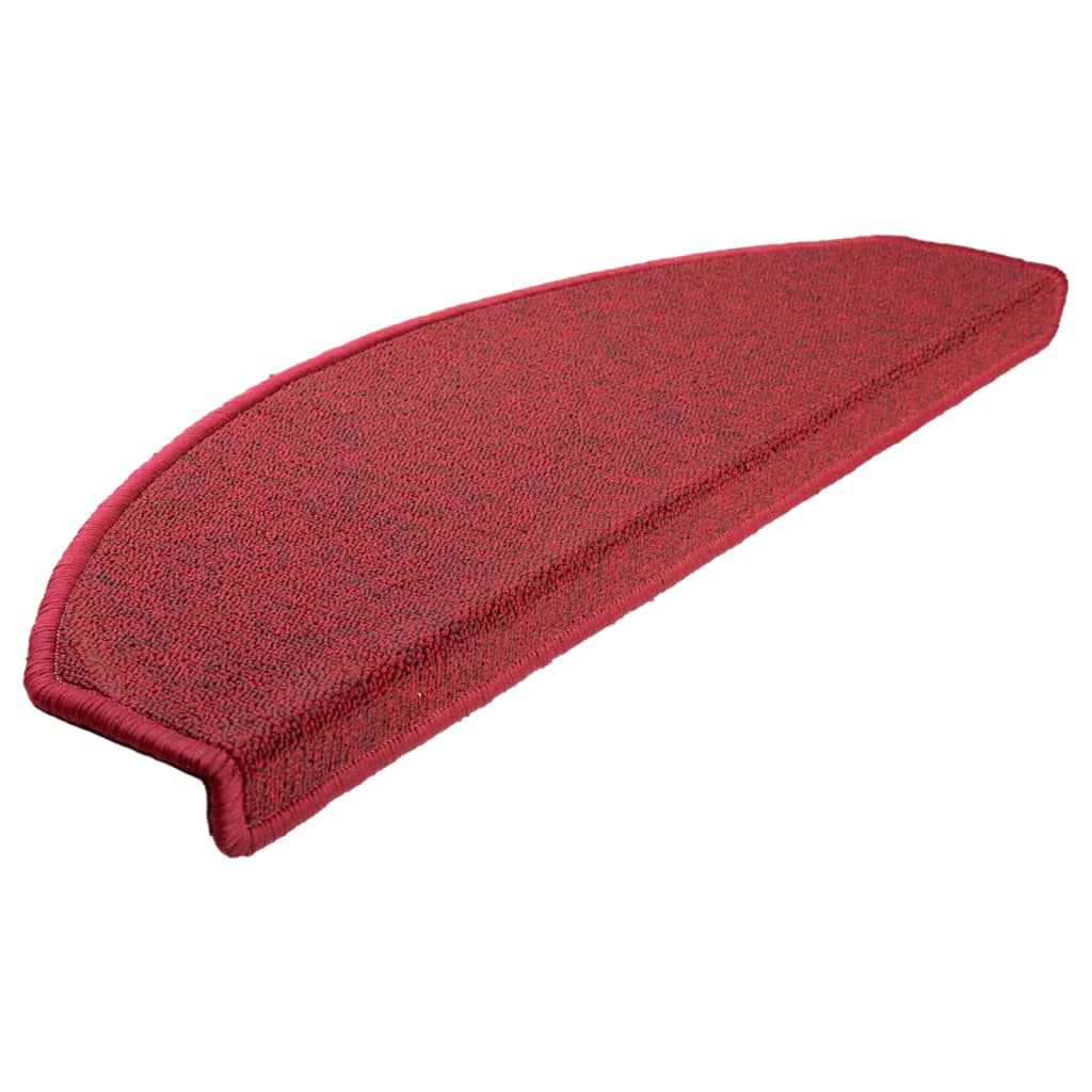 Stair mats 15 pcs 65 x 24 x 4 cm Non-Slip Red