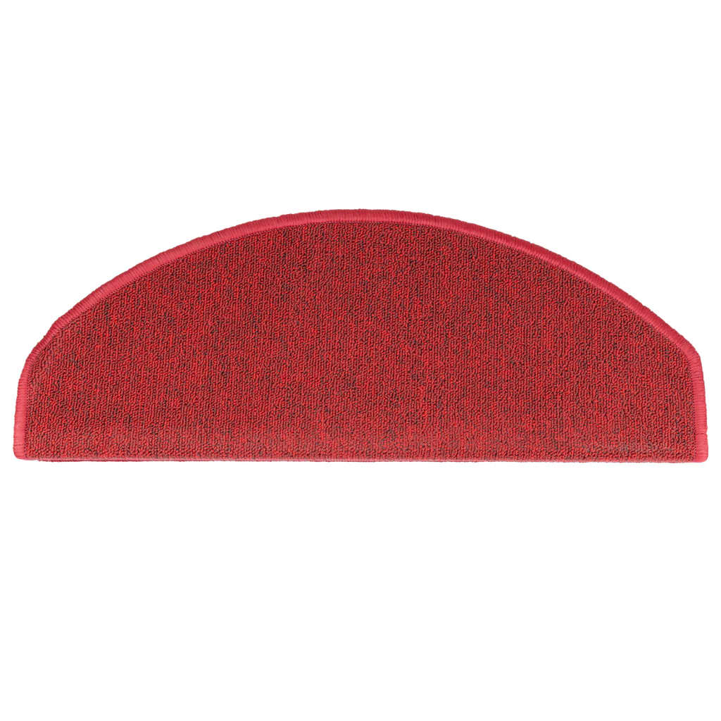 Stair mats 15 pcs 65 x 24 x 4 cm Non-Slip Red