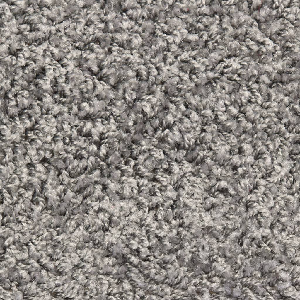 vidaXL Carpet Stair Treads 15 pcs Grey 56x17x3 cm