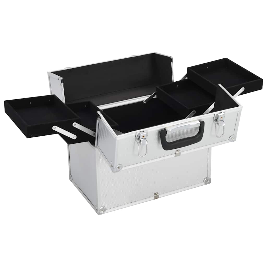 Make-up Case 38x23x34 cm Silver Aluminium