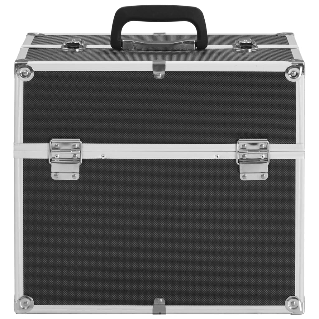 Make-up Case 38x23x34 cm Black Aluminium