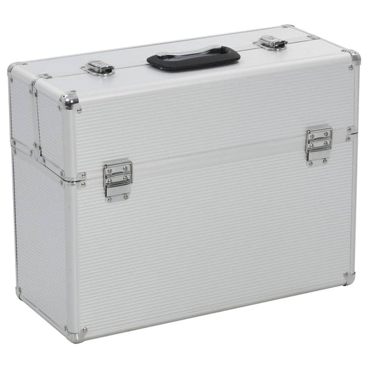 vidaXL Tool Case 47x36x20 cm Silver Aluminium