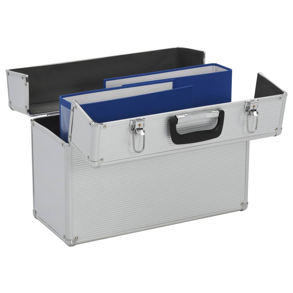 vidaXL Tool Case 47x36x20 cm Silver Aluminium