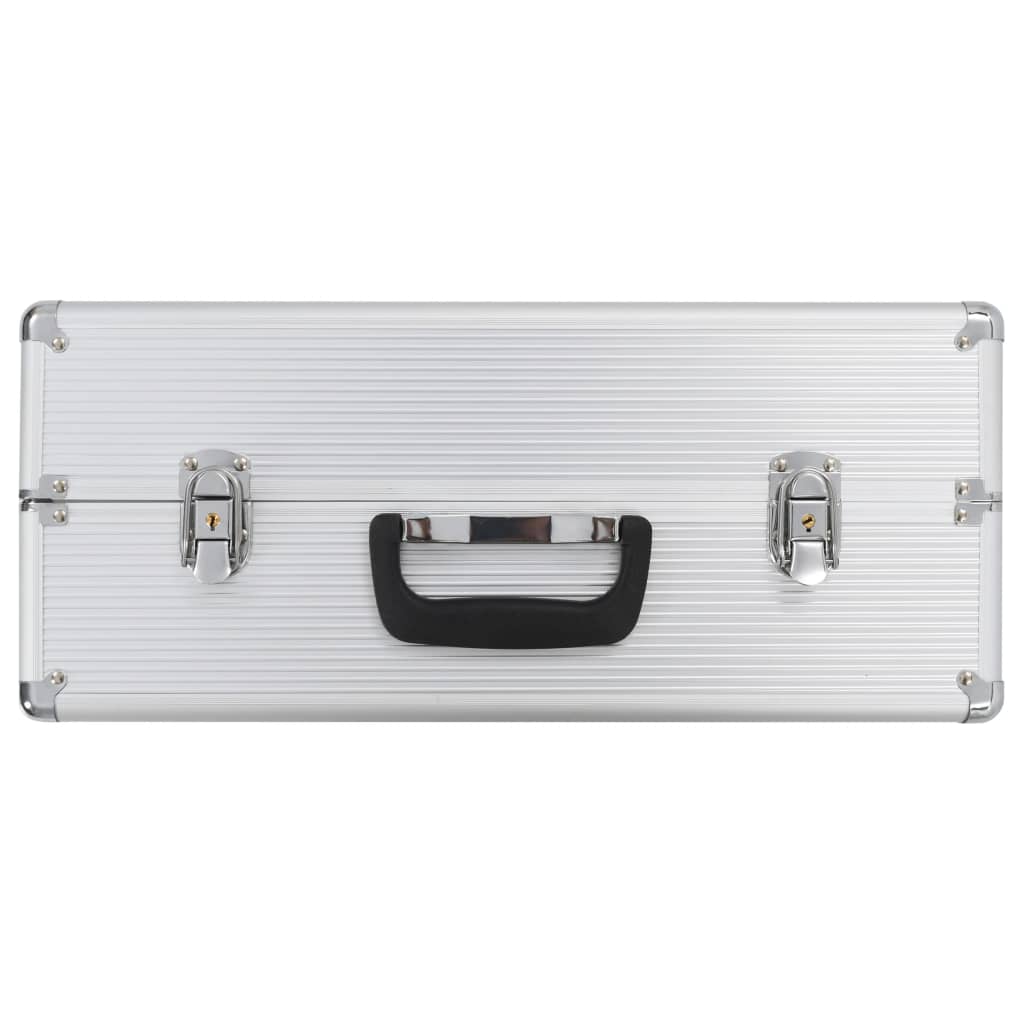 vidaXL Tool Case 47x36x20 cm Silver Aluminium
