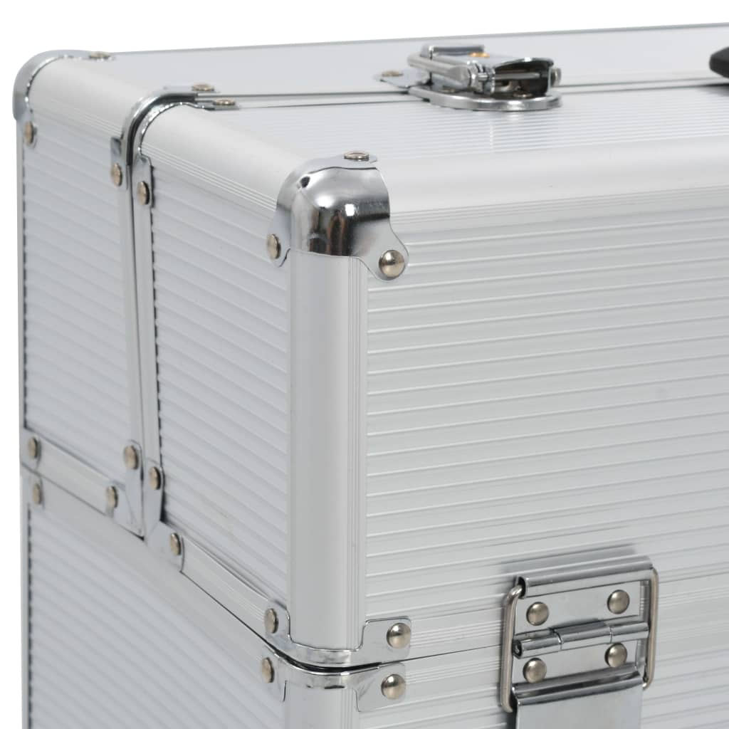 vidaXL Tool Case 47x36x20 cm Silver Aluminium