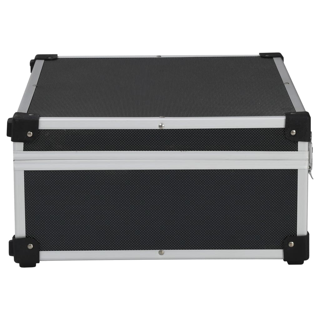 vidaXL Tool Suitcase 46x33x16 cm Black Aluminium