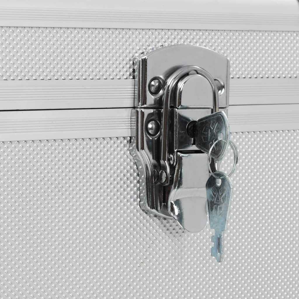 vidaXL Storage Cases 3 pcs Silver Aluminium