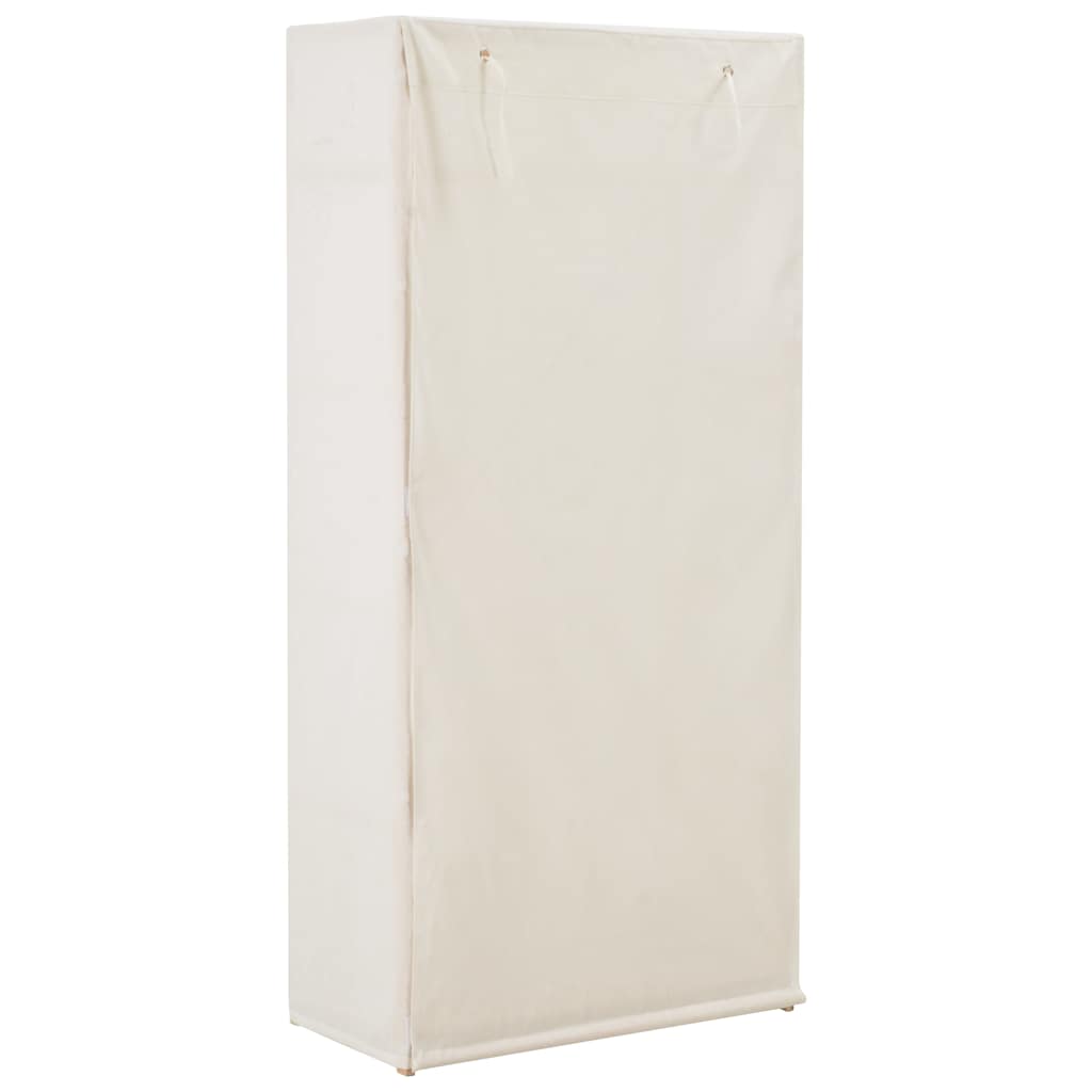 Wardrobe White 79x40x170 cm Fabric