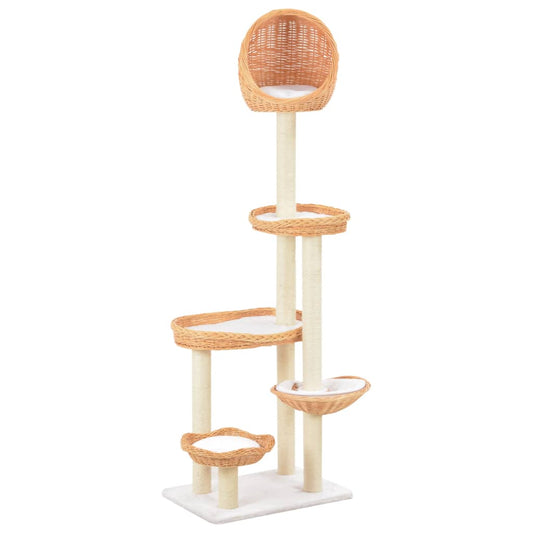 Cat Tree | Natural | Willow wood | Large | Nice Design | Cat Tree