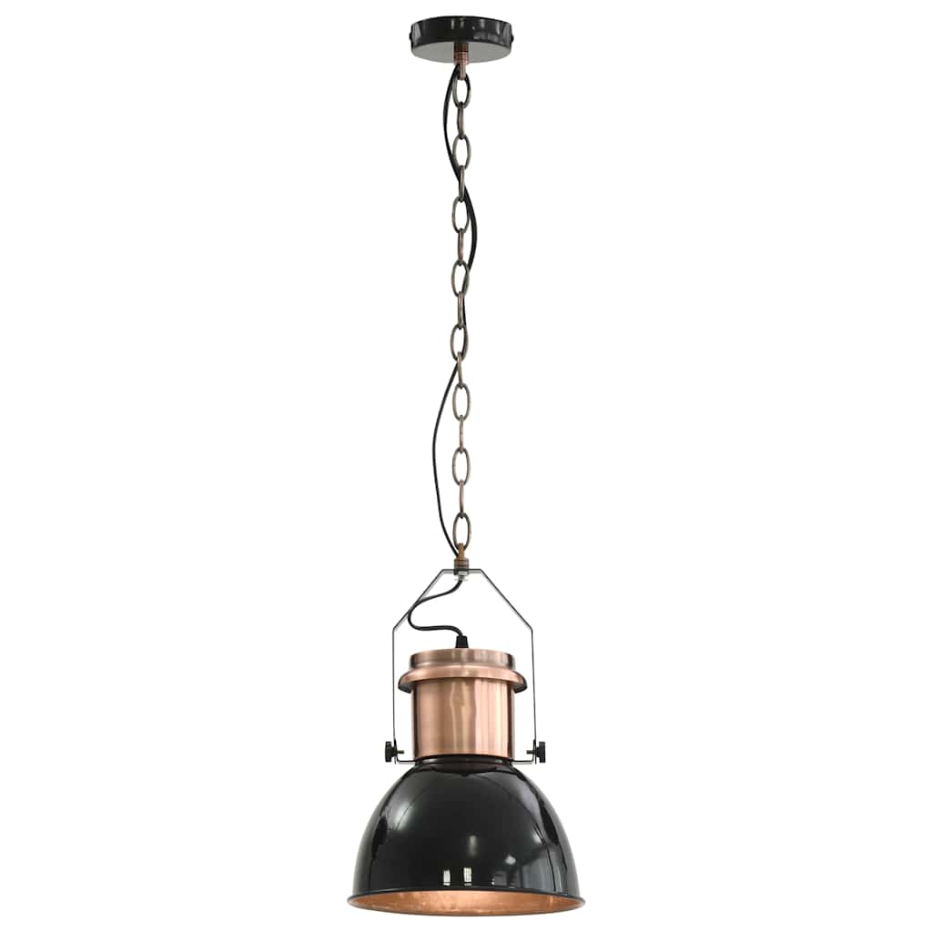 Ceiling Lamp |  Set of 2 | Black and Copper | Metal | Medium