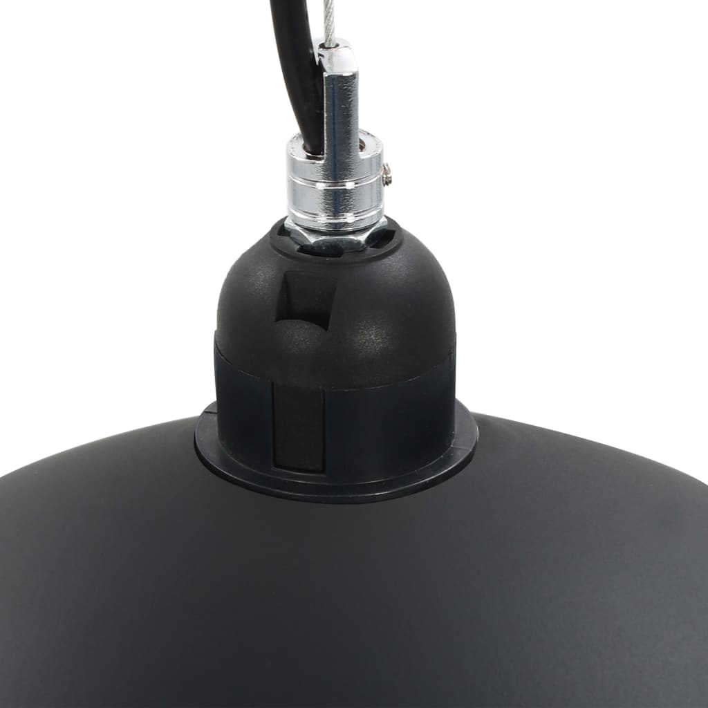 Ceiling Lamps 2 pcs Black and Gold Semi-spherical 50 cm E27