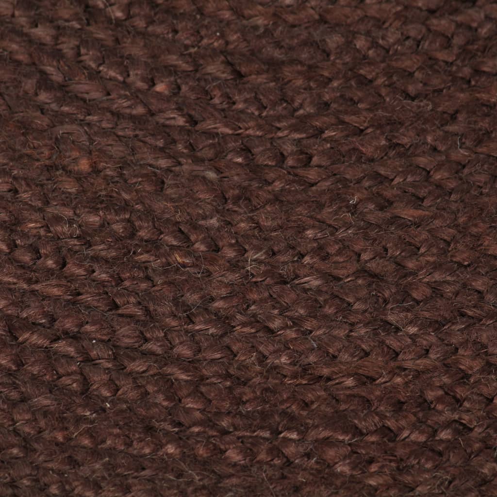 vidaXL Handmade Rug Jute Round 120 cm Brown