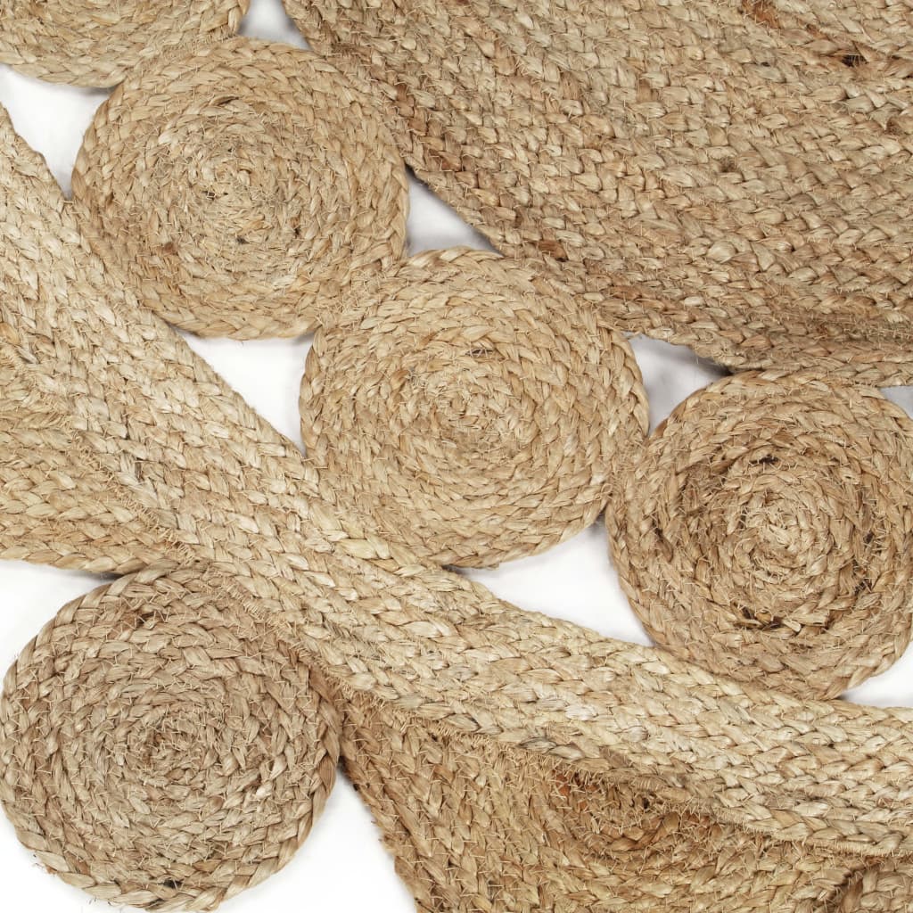 vidaXL Handmade Rug Braided Jute 120 cm