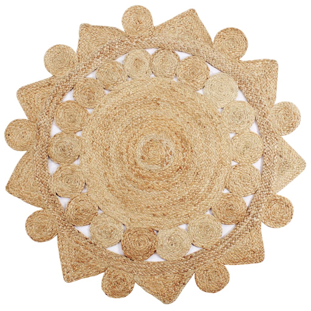 vidaXL Handmade Rug Braided Jute 150 cm