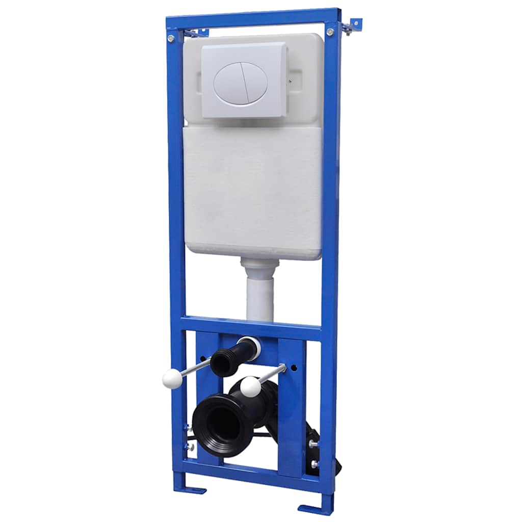 Wall-Hung Toilet with Concealed Cistern Ceramic White