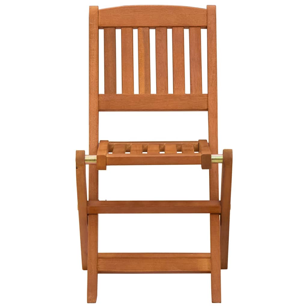 Dining Chair | Set of 2 | Brown | Solid eucalyptus wood | Small