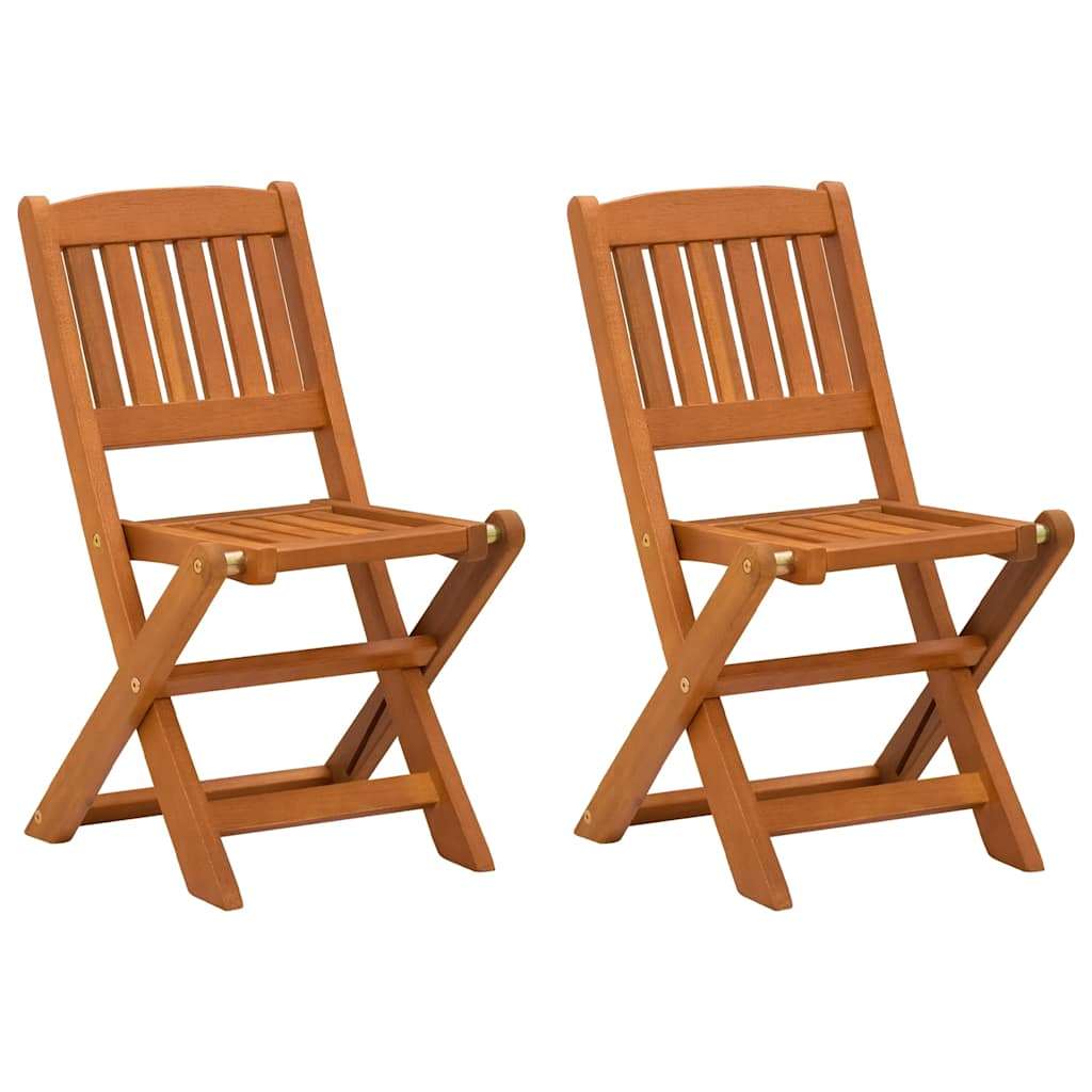 Bistro Set | Brown | Solid eucalyptus wood with an oil finish | Small