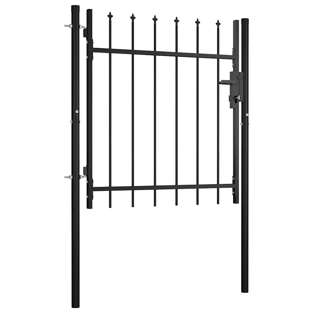 144358 vidaXL Door Fence Gate "BOXTEL" with Spear Top 100x75 cm