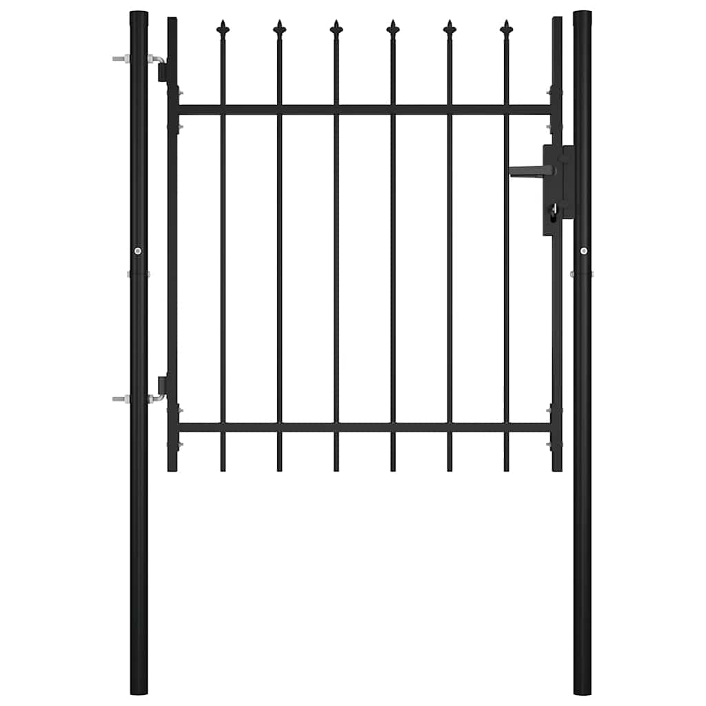 144358 vidaXL Door Fence Gate "BOXTEL" with Spear Top 100x75 cm