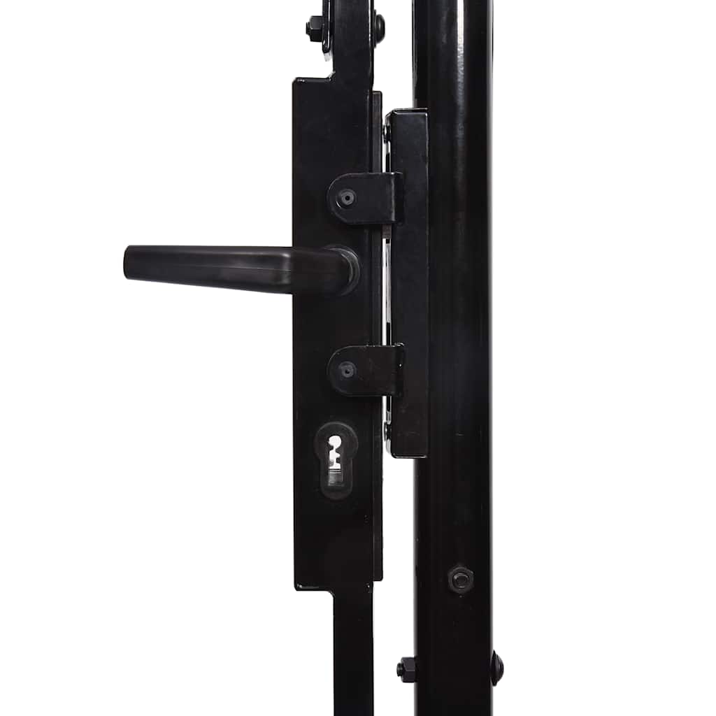 144358 vidaXL Door Fence Gate "BOXTEL" with Spear Top 100x75 cm