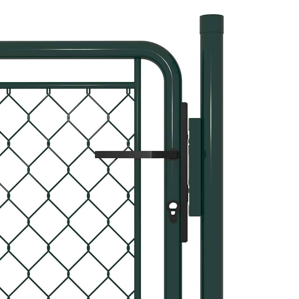 Garden Gate Steel 100x100 cm Green