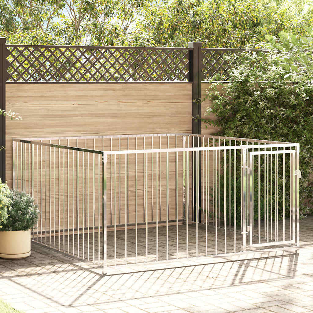 144489 vidaXL Outdoor Dog Kennel 200x200x100 cm