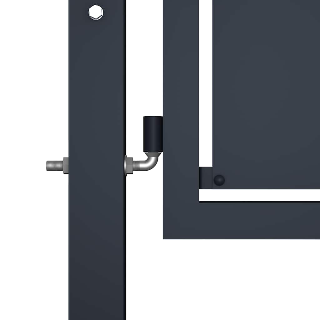 144520 vidaXL Garden Gate Steel 100x150 cm Anthracite